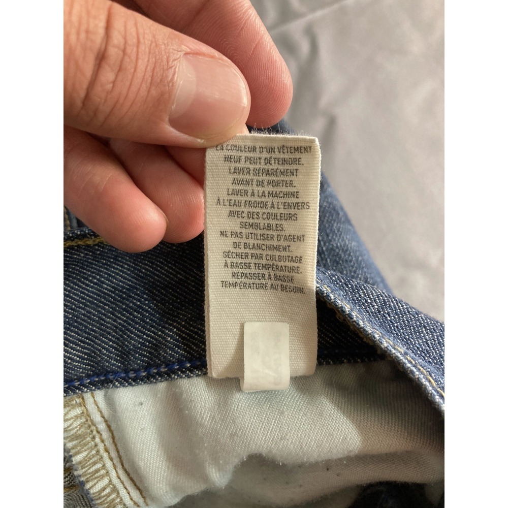 American Eagle Outfitter Jeans Men's Size 32x30 Blue Denim Straight 5-Pockets - Picture 12 of 13